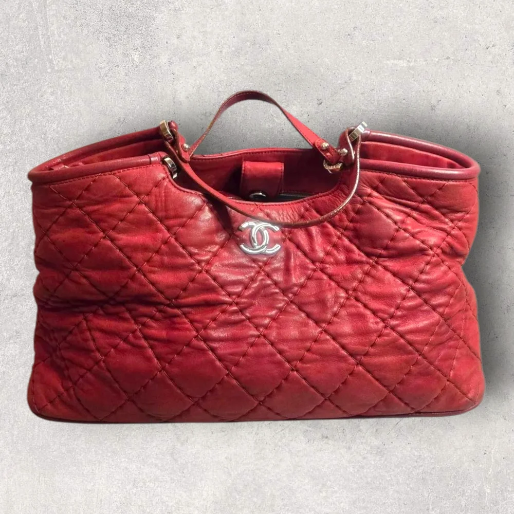 Chanel Calfskin Quilted 2-Way Tote Bag - Picture 1 of 16